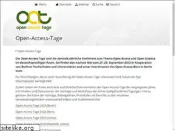 Sites similar to open-access-tage.de