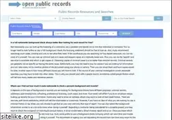 Sites similar to open-public-records.com
