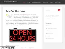 Sites similar to openandclosehours.com