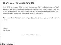 Sites similar to opencartaddons.com
