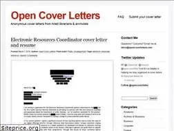 Sites similar to opencoverletters.com