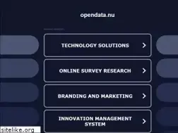 Sites similar to opendata.nu