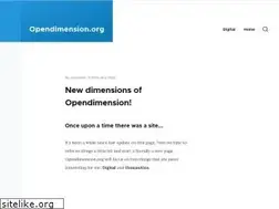 Sites similar to opendimension.org