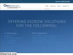 Sites similar to openescrow.com