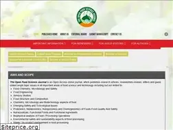 Sites similar to openfoodsciencejournal.com
