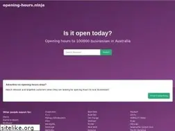 Sites similar to opening-hours.ninja