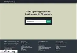 Sites similar to opening-hours.sg