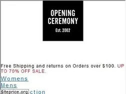 Sites similar to openingceremony.us