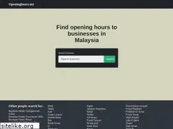 Sites similar to openinghours.my