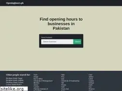 Sites similar to openinghours.pk