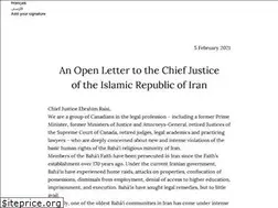 Sites similar to openletter-ivelbahais.ca