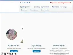 Sites similar to openletter.euroscience.org