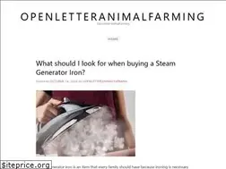 Sites similar to openletteranimalfarming.com