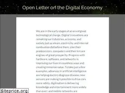 Sites similar to openletteronthedigitaleconomy.org