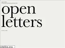 Sites similar to openletters-online.com