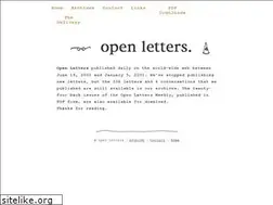 Sites similar to openletters.net