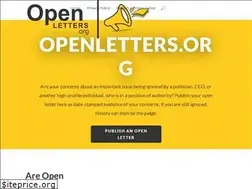 Sites similar to openletters.org