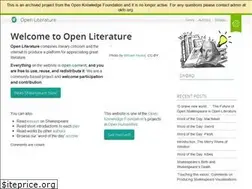 Sites similar to openliterature.net
