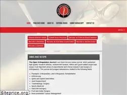 Sites similar to openorthopaedicsjournal.com