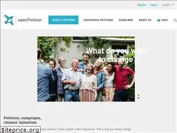 Sites similar to openpetition.eu