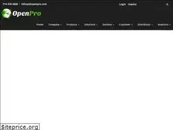 Sites similar to openpro.net