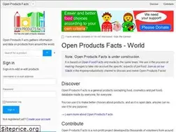 Sites similar to openproductsfacts.org