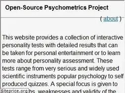 Sites similar to openpsychometrics.org