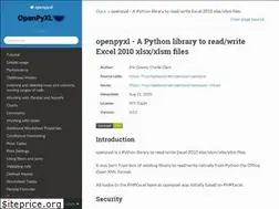 Sites similar to openpyxl.readthedocs.io