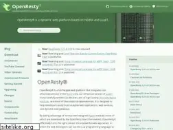 Sites similar to openresty.org