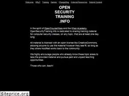 Sites similar to opensecuritytraining.info