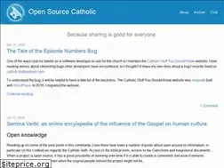 Sites similar to opensourcecatholic.com