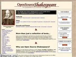Sites similar to opensourceshakespeare.org