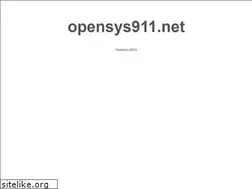 Sites similar to opensys911.net
