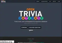 Sites similar to opentdb.com