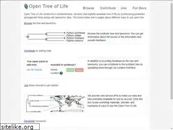 Sites similar to opentreeoflife.github.io