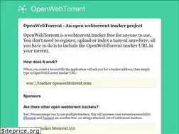Sites similar to openwebtorrent.com