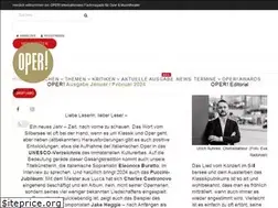 Sites similar to oper-magazin.de