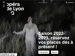 Sites similar to opera-lyon.com