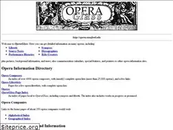 Sites similar to opera.stanford.edu