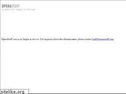 Sites similar to operastuff.com