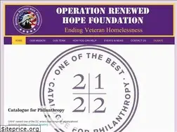 Sites similar to operationrenewedhopefoundation.org