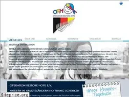 Sites similar to operationrestorehope.de