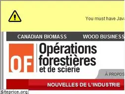 Sites similar to operationsforestieres.ca