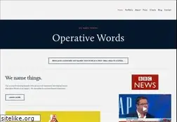 Sites similar to operativewords.com