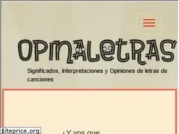 Sites similar to opinaletras.com
