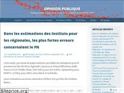 Sites similar to opinionpublique.wordpress.com