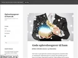 Sites similar to oplevelsesgaver-til-ham.dk