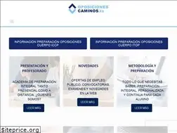 Sites similar to oposicionescaminos.es
