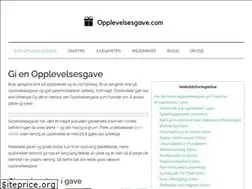 Sites similar to opplevelsesgave.com