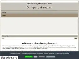 Sites similar to opplysningskontoret.com